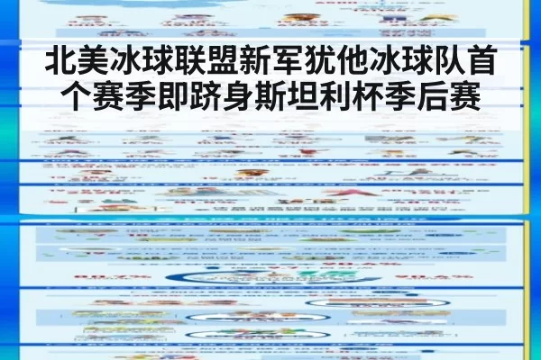 北美冰球联盟新军犹他冰球队首个赛季即跻身斯坦利杯季后赛